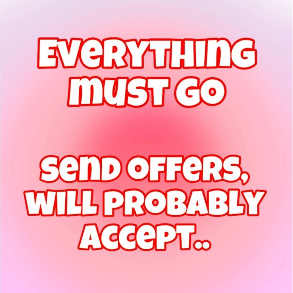 Reasonable offers accepted